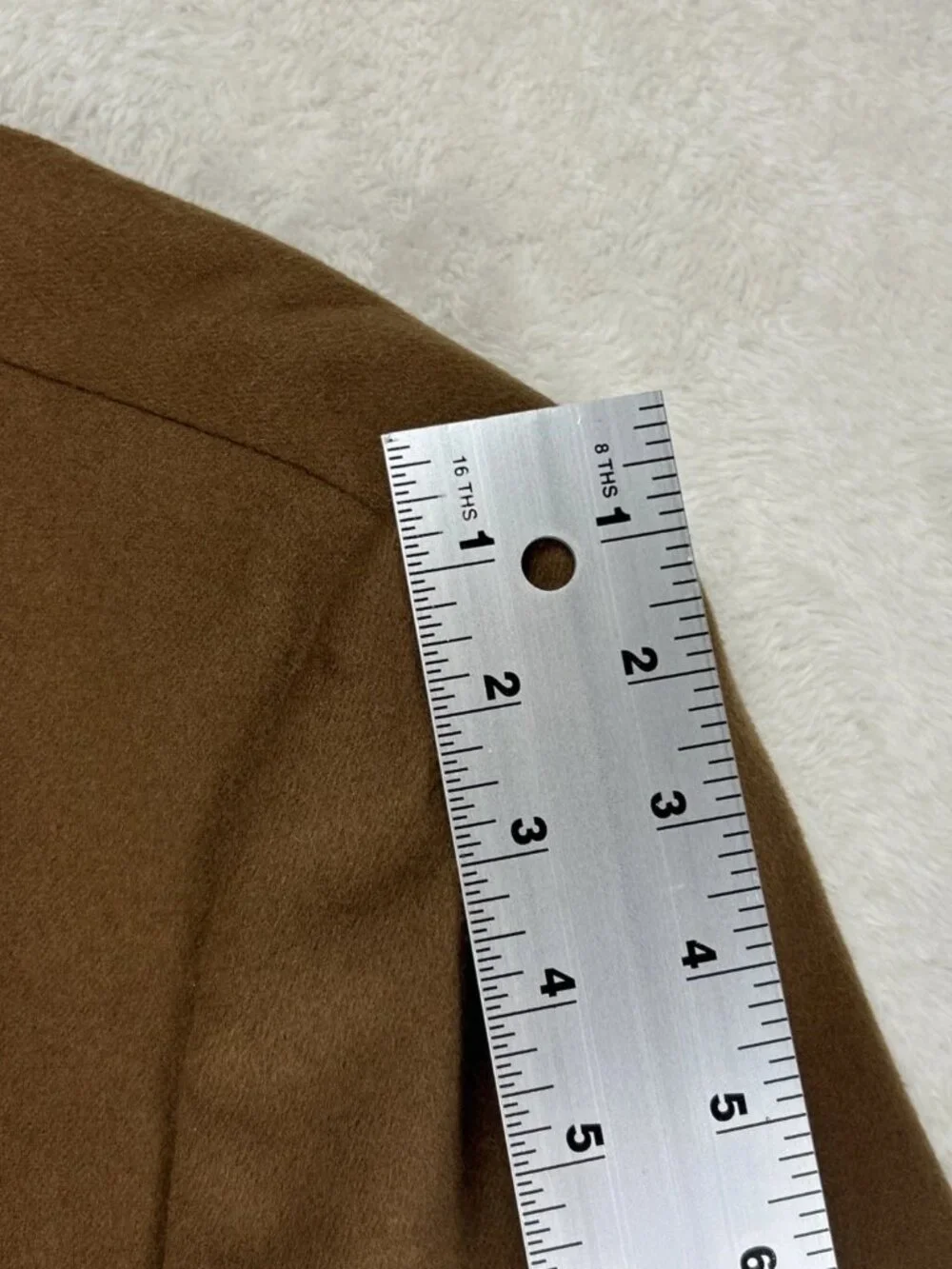 Haspel Blazer Mens 46R Brown 100 Cashmere Sport Coat Jacket-Wear On Sleeve(Flaw)